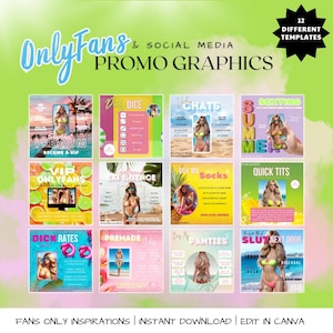 Sommer 2025 OnlyFans Promo Grafikvorlagen, Promo-Vorlagen, Social Media-Vorlagen, OnlyFans-Vorlagen, OnlyFans-Content-Ideen