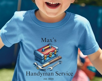 Personalized Handyman Toddler T-Shirt: Kids Tool Shirt