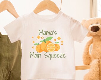Mama's Main Squeeze Infant Tee, Orange Baby Shirt