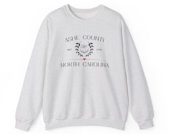 Fall Ashe County North Carolina Pumpkin Sweatshirt, Autumn Fall Apparel, Ashe County The Coolest Corner Sweatshirt, Halloween Sweatshirt