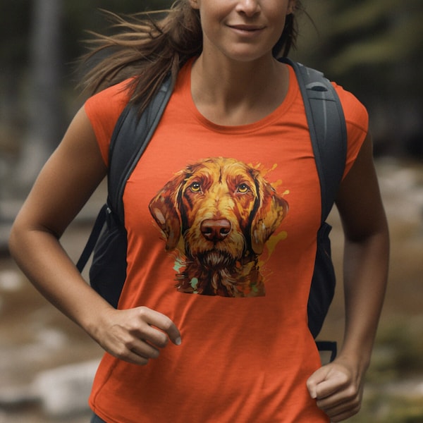 The Wirehaired Vizsla Tshirt, Hunting Wirehaired Vizsla Dog Shirt, Wirehaired Vizsla Dog Tee, Wirehaired Vizsla Show Dog Tee, Vizsla Gift