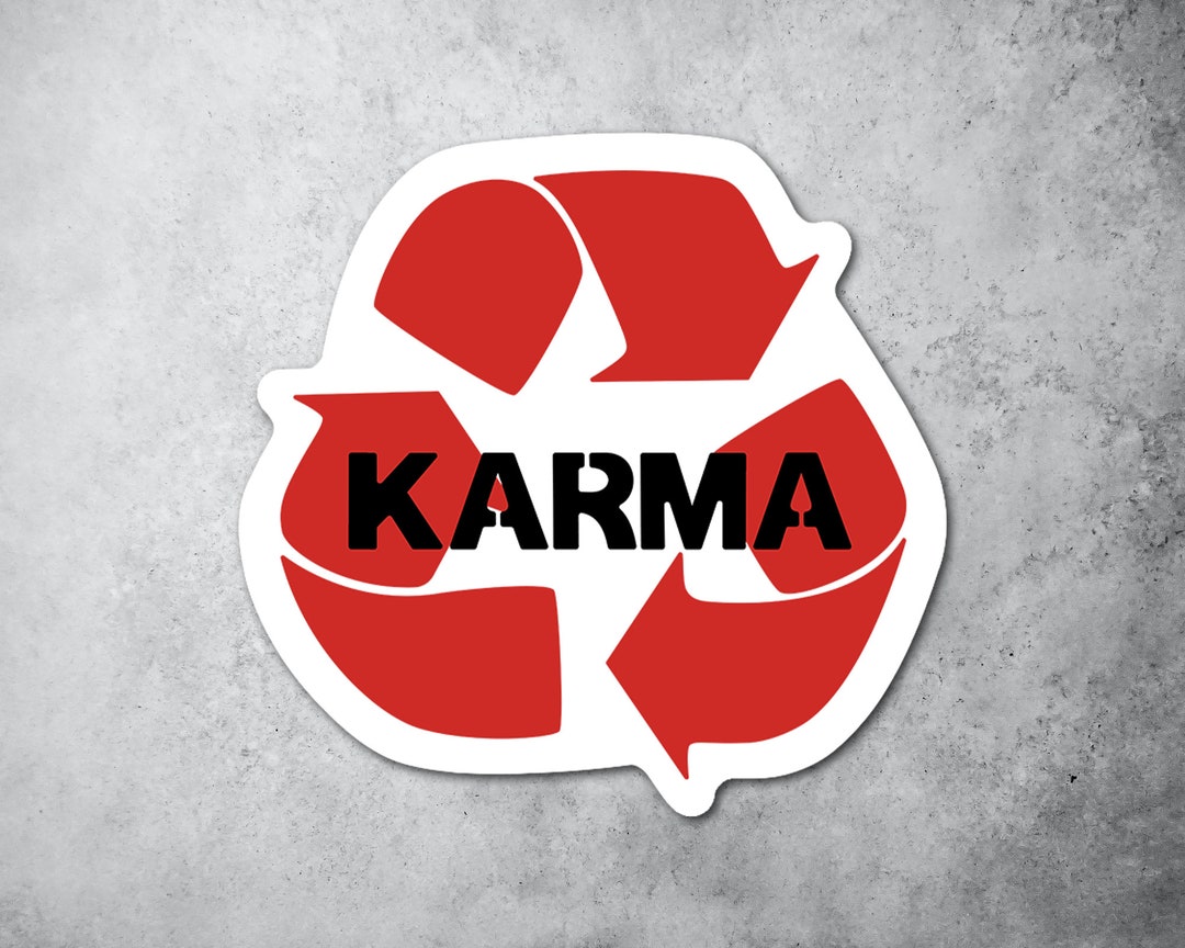 KARMA Recycling Logo Graffiti Street Art Vinyl Decal Sticker Etsy