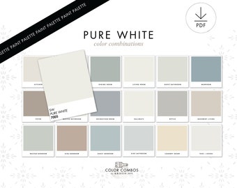 Pure White - Paint Palette, Staging Real Estate, Whole House Palette, Color Consultation, Painting Consultation