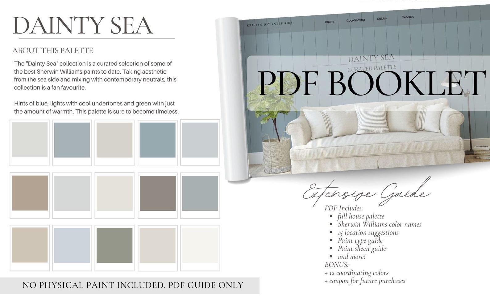 Paint Palette, Sherwin Williams, Staging Real Estate, Whole House