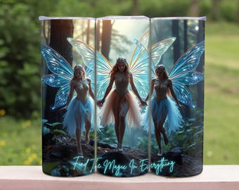 Envoltura para vaso de hadas: Diseño de sublimación de dragón místico (descarga digital)