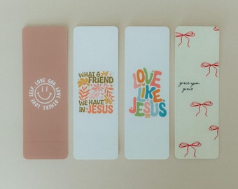 Christian Bookmark Set #2 - Faith-Inspired Bookmarks, Cute Bookmark, Bible Bookmark, Jesus Bookmark, Faith Bookmarks, Faith Gifts