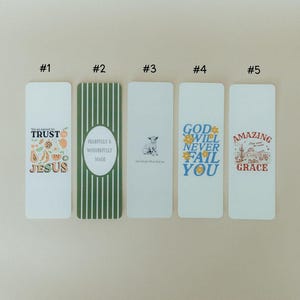 Christian Bookmark Set #1, Cute Bookmark, Bible Bookmark, Jesus Bookmark, Unique Bookmark, Religious Bookmark, Faith Bookmarks, Faith Gifts image 7