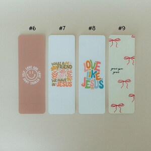 Christian Bookmark Set #2 - Faith-Inspired Bookmarks, Cute Bookmark, Bible Bookmark, Jesus Bookmark, Faith Bookmarks, Faith Gifts All 4 Set (#6-9)