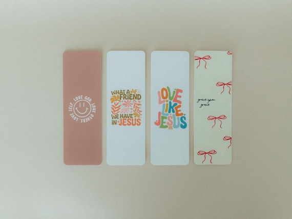 Christian Bookmark Set #2 - Faith-Inspired Bookmarks, Cute Bookmark, Bible Bookmark, Jesus Bookmark, Faith Bookmarks, Faith Gifts