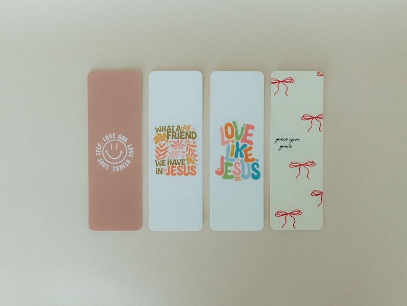 Christian Bookmark Set #2 - Faith-Inspired Bookmarks, Cute Bookmark, Bible Bookmark, Jesus Bookmark, Faith Bookmarks, Faith Gifts 画像 1