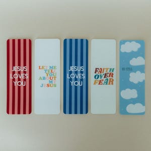 Christian Bookmark Set #4, Faith-Inspired Bookmarks, Cute Bookmark, Bible Bookmark, Jesus Bookmark, Faith, Unique Bookmark, Faith Gifts