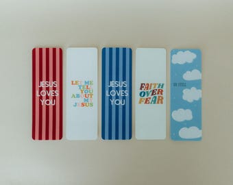 Christian Bookmark Set #4, Faith-Inspired Bookmarks, Cute Bookmark, Bible Bookmark, Jesus Bookmark, Faith, Unique Bookmark, Faith Gifts