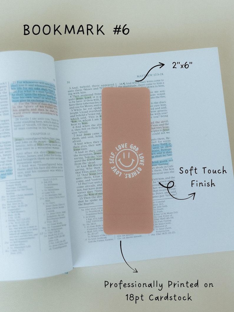 Christian Bookmark Set #2 - Faith-Inspired Bookmarks, Cute Bookmark, Bible Bookmark, Jesus Bookmark, Faith Bookmarks, Faith Gifts Bookmark #6