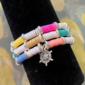 Custom Stretch Bead Bracelet | Summer Bracelet | Spring Break | Beach Vibes | Beach Vacation | Handmade Stocking Stuffers