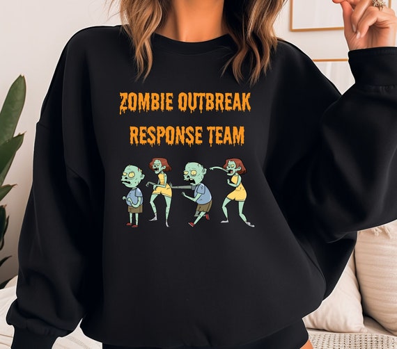 Apocalypse Clothing Zombie Apocalypse Shirt Zombie Gift for Boyfriend  Halloween Zombie Costume Halloween Sweatshirt Funny Zombie Shirt 