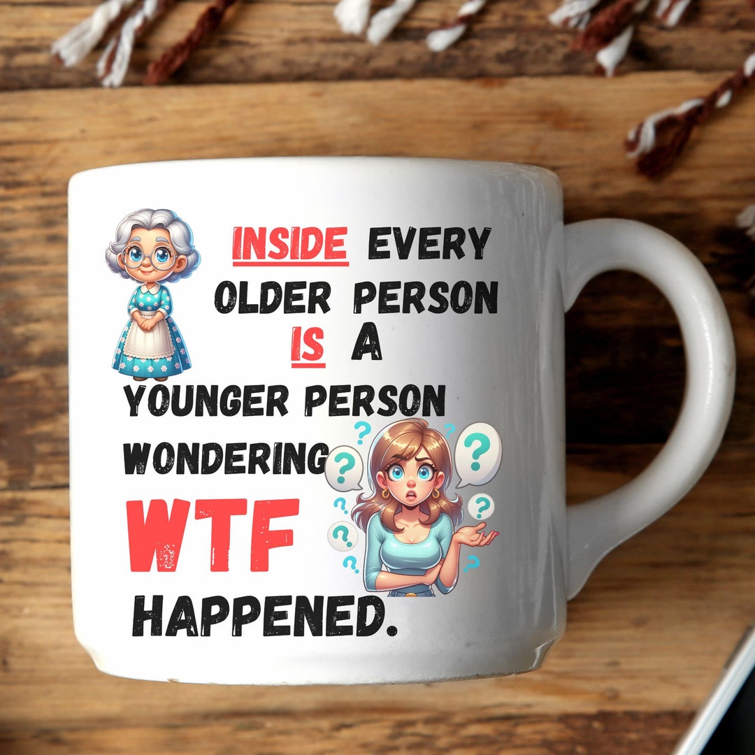 Over the Hill Gift Mug 65th Birthday Present Mother's Day Coffee Mug Funny Grandma Teacup Funny