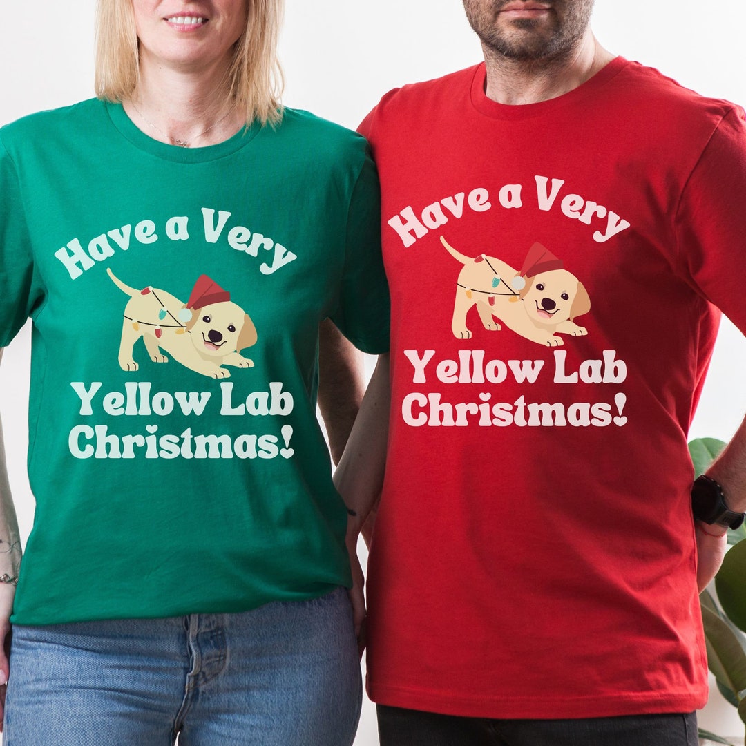 Merry Yellow Lab Christmas Hoodie Lab Mom Sweater Lab Dad Etsy