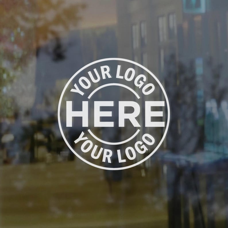 Custom Business Logo Window Decal: Personalized Store Front Sign - Etsy