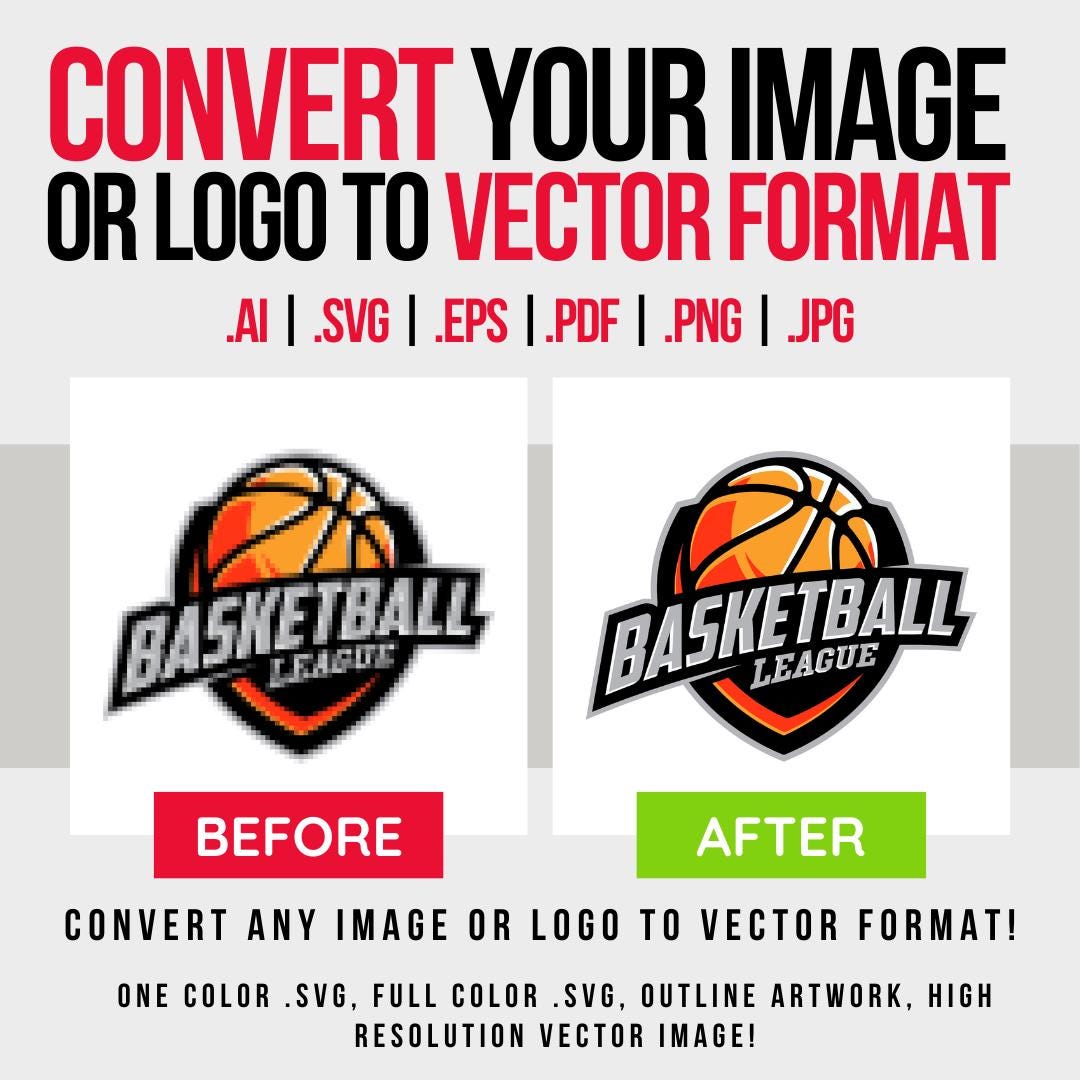 Photo to SVG, Image to Vector, Custom Cutting File, Logo to SVG ...