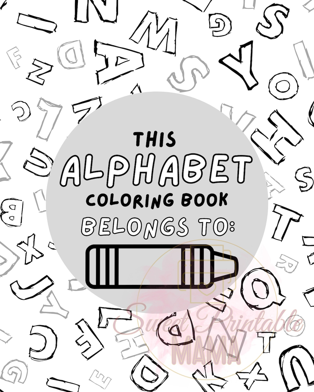 ABC Coloring Book DIY Printable Instant Download 27 Pages - Etsy