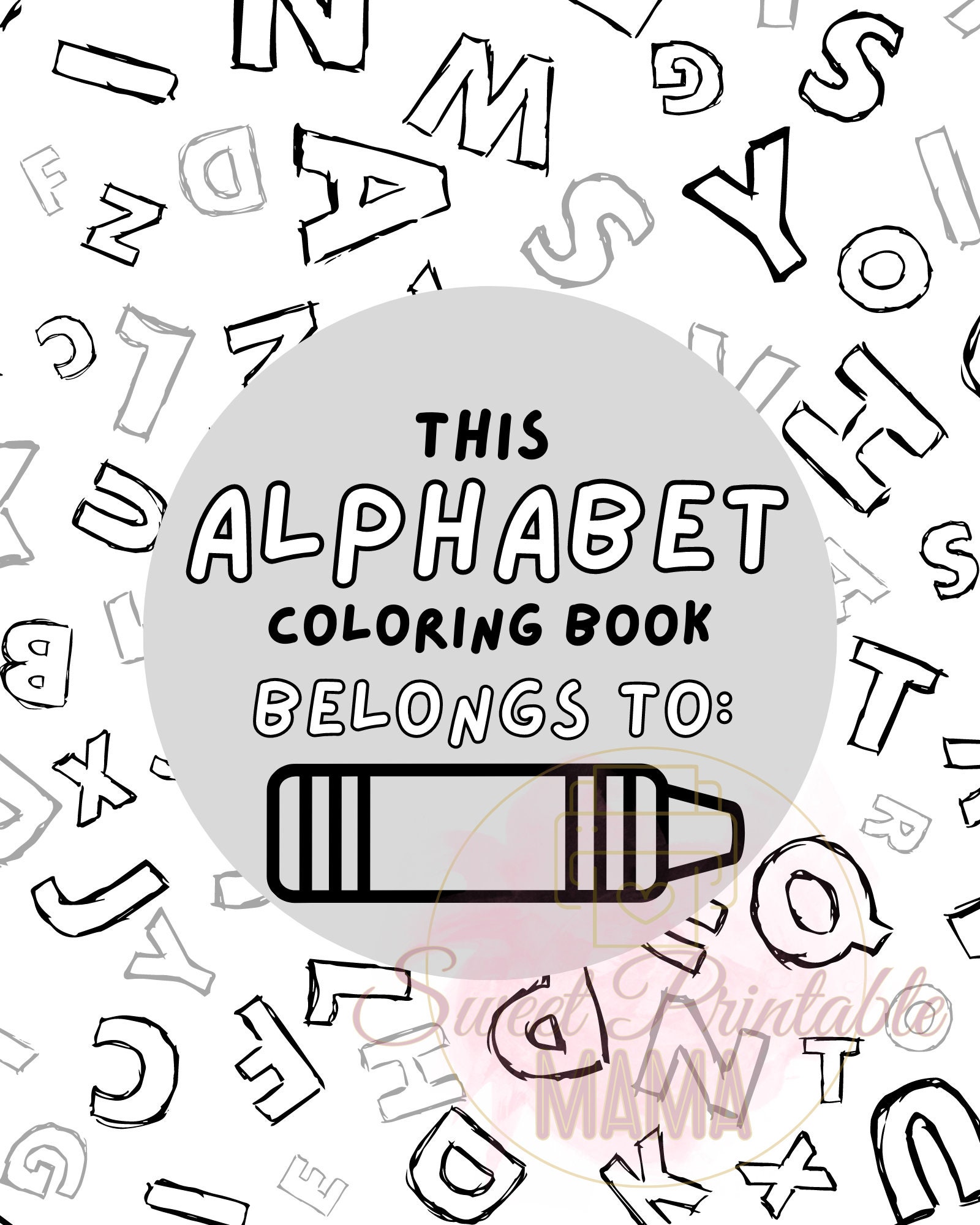 ABC Coloring Book DIY Printable Instant Download 27 Pages - Etsy