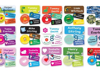 Personalized Stick-On Clothing Labels | Waterproof Kids Name Tags