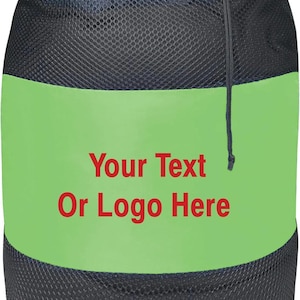 Personalisierter Nylon-Mesh-Wäschebeutel mit Namen oder benutzerdefiniertem Text - Langlebig, Atmungsaktiv, Kordelzugverschluss - Reisen, Fitnessstudio, Wohnheim oder zu Hause