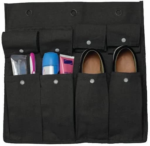 Canvas Bedside Caddy: Hanging Bunk Bed Organizer with Pockets