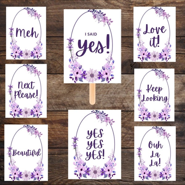 Say yes to the dress signs printable set I said yes to the dress sign wedding dress shopping wedding shop sign dress shop