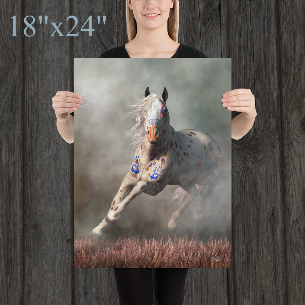 アパルーサ戦士馬、インディアンポニープリント - Etsy 日本, image size:1000x1000