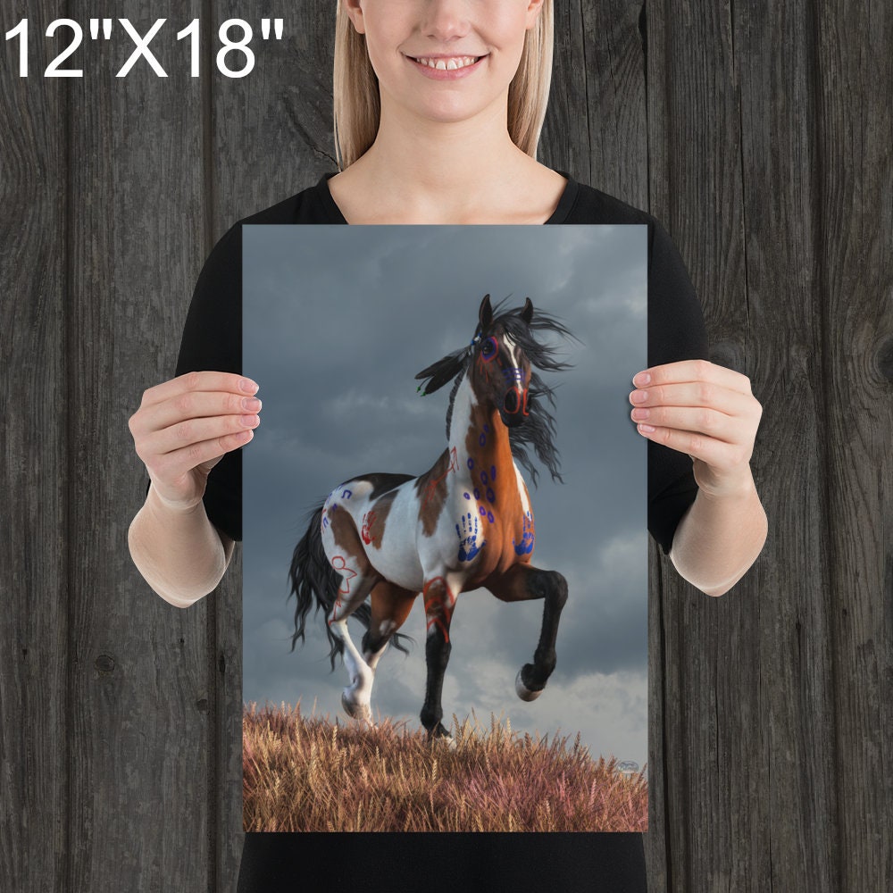 Spirit Horse - Print - Native American Horse Art - Etsy