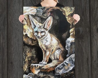 Fennec Fox - African Wildlife Wall Art Print - Etsy