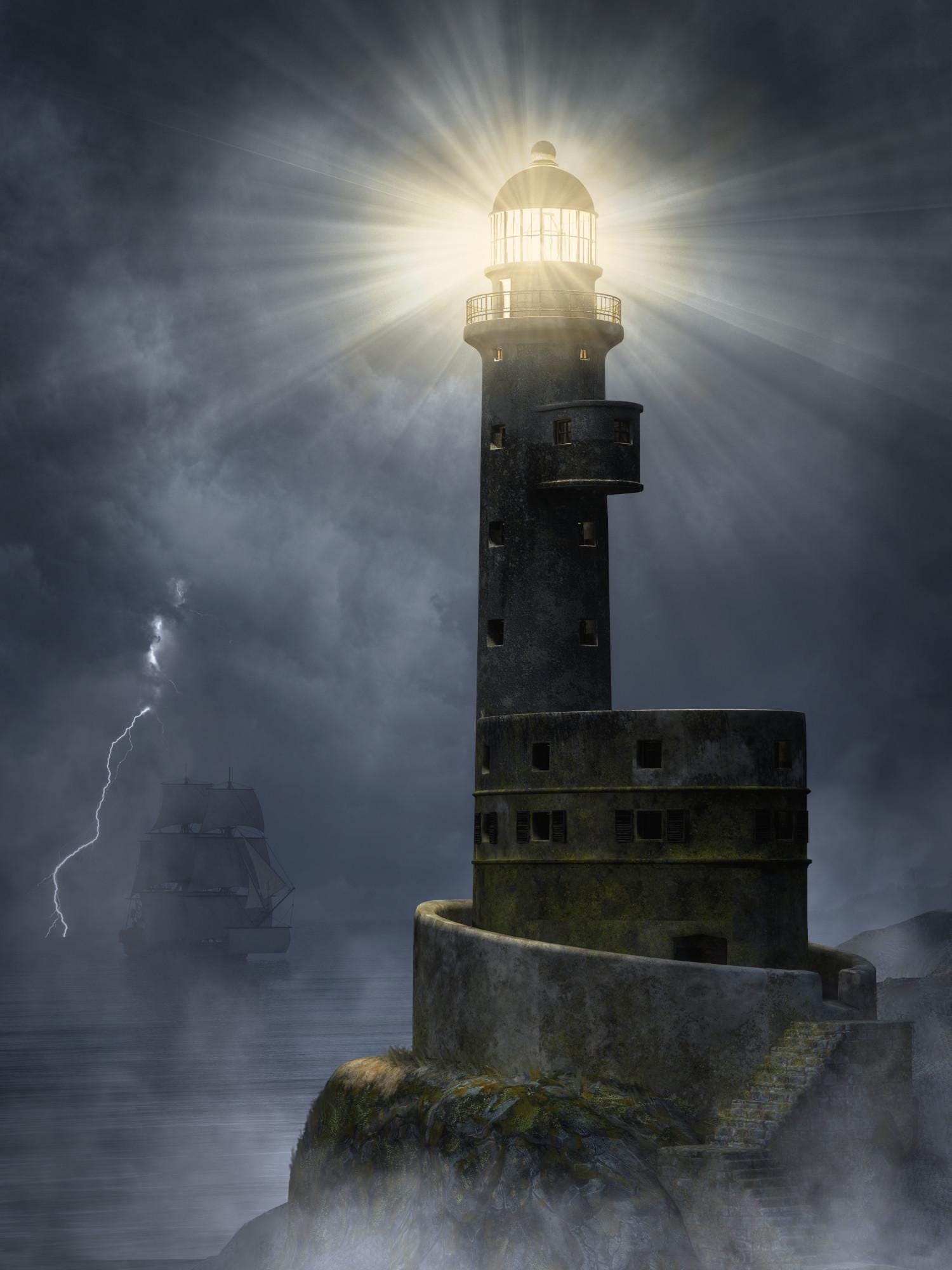 ダイヤモンドアートクラブ Lighthouse in the Night Lighthouse in the Night – Diamond Art Club