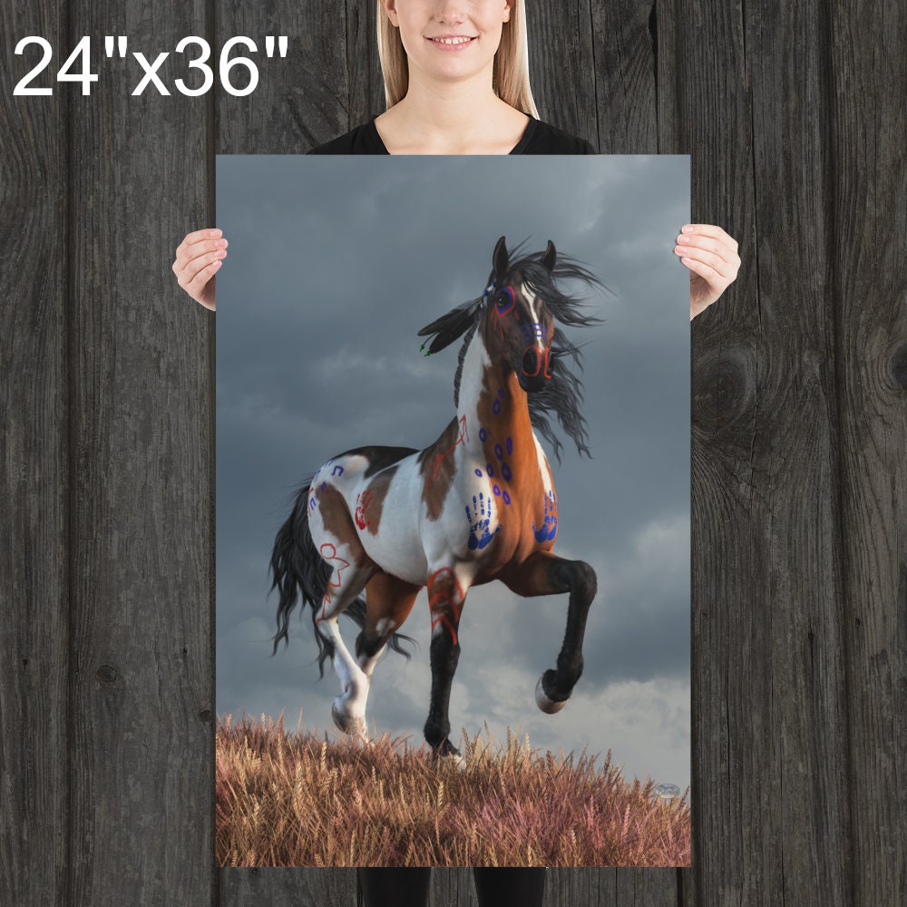 Spirit Horse - Print - Native American Horse Art - Etsy