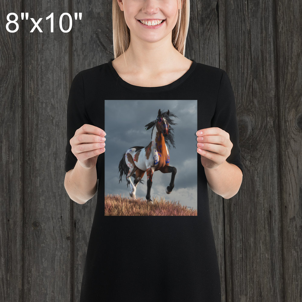 スピリットホース - プリント - ネイティブアメリカンの馬アート - Etsy 日本, image size:1000x1000