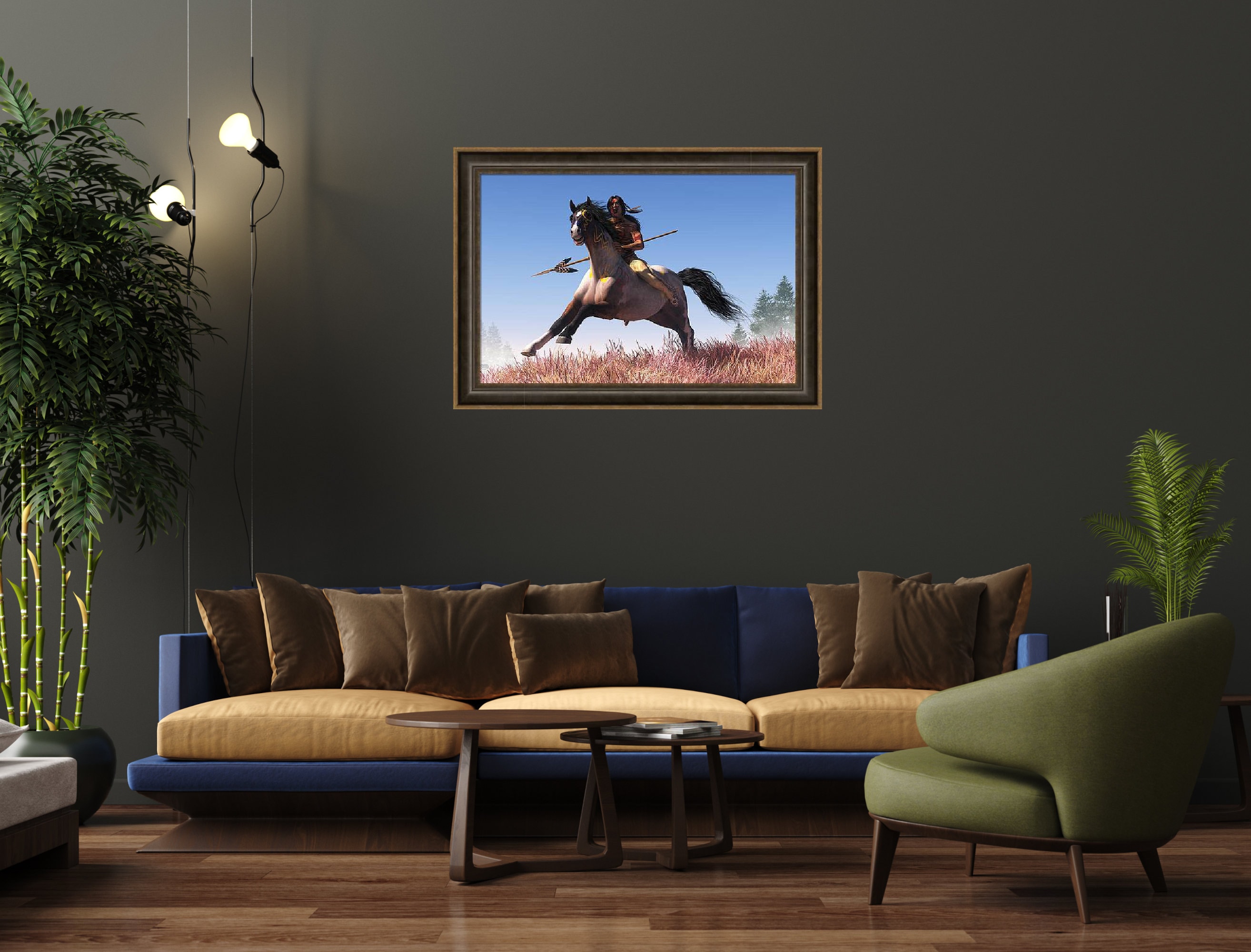 戦争への騎馬戦、ネイティブアメリカンのワイルドウェストアートプリント - Etsy 日本, image size:2628x2000