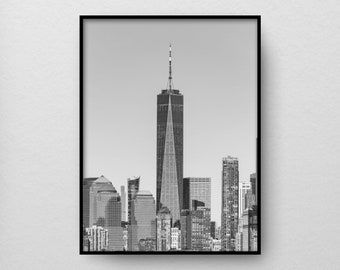 One World Trade Center Poster Wall Art Print Home Decor New York City Architecture Print Gift Travel Poster | mv-1wtc-gp1fl1-vps
