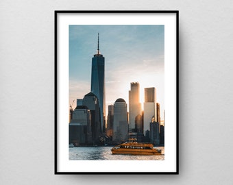 One World Trade Center Poster Wall Art Print Home Decor New York City Architecture Print Gift Travel Poster | mv-1wtc-cp2mg1-vps