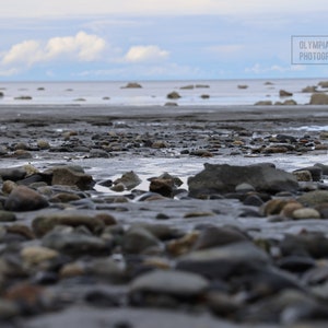Arte murale/tela/puzzle/cartolina/fotografia/download digitale/stampa istantanea/mare/costa/spiaggia/ciottoli/Alaska