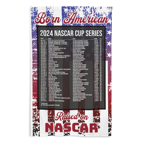 2024 Nascar Schedule Flag - Pacific Time Zone