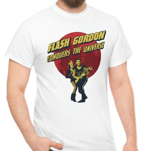 Flash Gordon Conquers the Universe T-shirt, Retro, Science Fiction, Poster, 1940