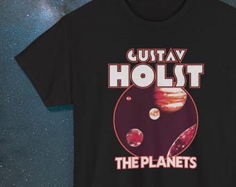 Gustav Holst The Planets T Shirt Vintage Cosmic Music Design