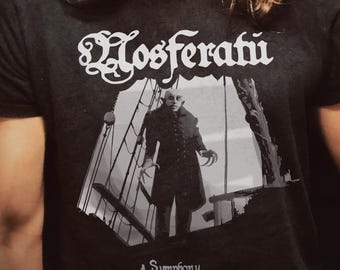 Nosferatu Shirt Vintage Gothic Horror Tee, Silent Film Vampire Shirt
