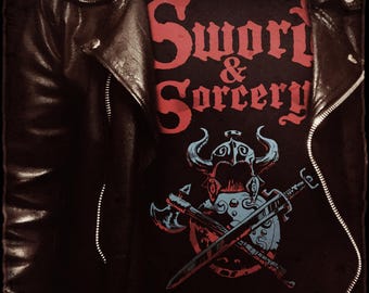 Sword and Sorcery T-Shirt - Classic Fantasy Adventure Tee for Fans of Epic Heroes and Magic