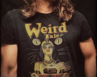 Weird Tales T-Shirt: Lovecraft, Cthulhu, Conan Pulp Fiction Tee