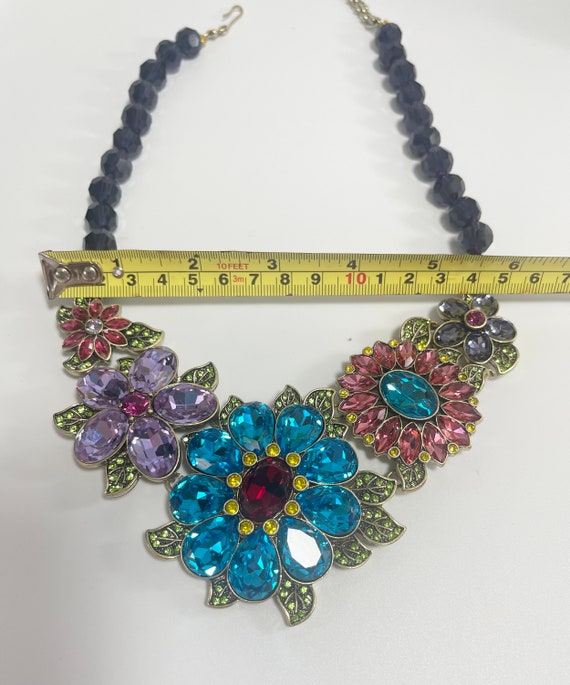 Heidi Dause Glorious Garden Floral Rhinestone Stateme… - Gem