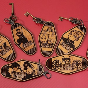 Vintage Style Fullmetal Alchemist Keychains