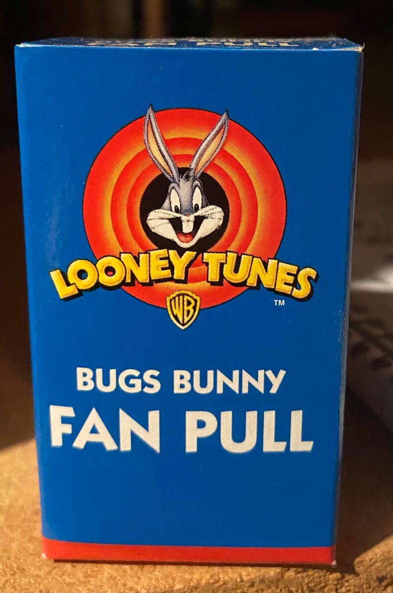 Bugs Bunny Looney Tunes Fan Pull / Light Pull New in Color Box New Old Stock 1998 image 1