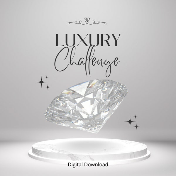 Luxury Saving Challenge I Digital Download I Size: 2.8x5.6"