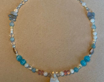 Multicolor Beaded Shell Necklace